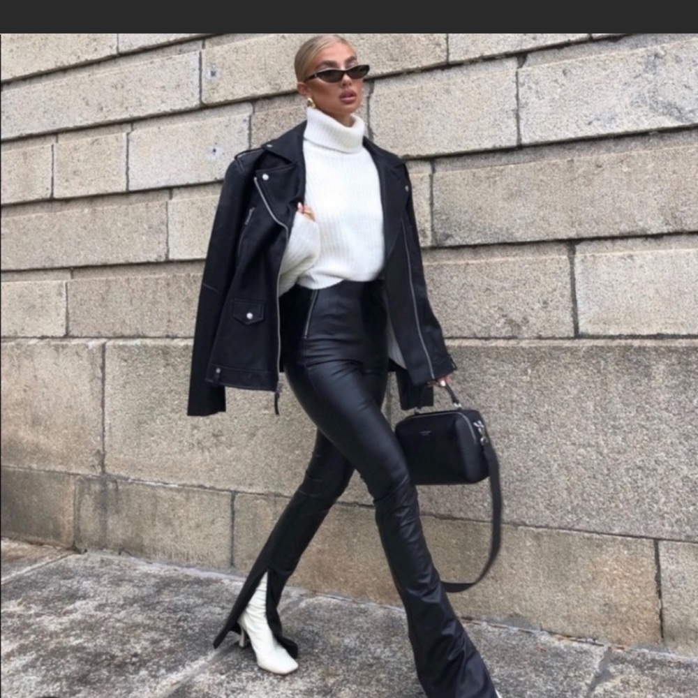 Zara leather pant